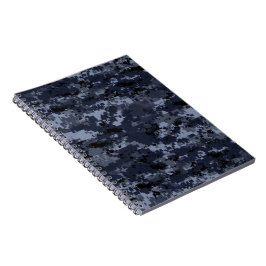 Cuaderno Planificador de portátiles de camuflaje azul milit