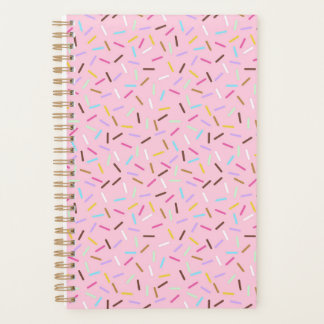 Cuaderno Planificador de Sprinkles de Donut Rosa A