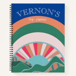 Cuaderno Planificador de viaje brillante de Sun Sun en Mont