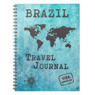 Cuaderno Planificador de viaje de vacaciones de Brasil Trav