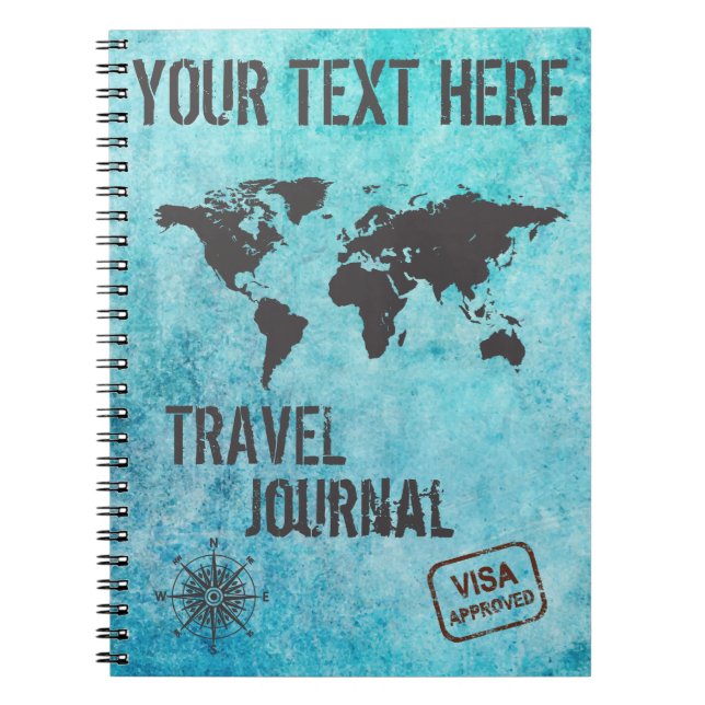 Cuaderno Planificador de viaje de vacaciones de Personaliza (Frente)