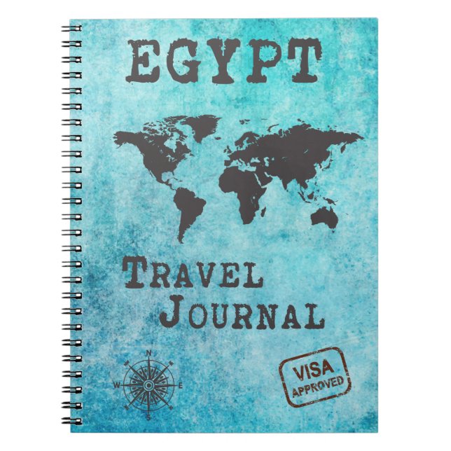 Cuaderno Planificador de viaje de vacaciones para diario de (Frente)