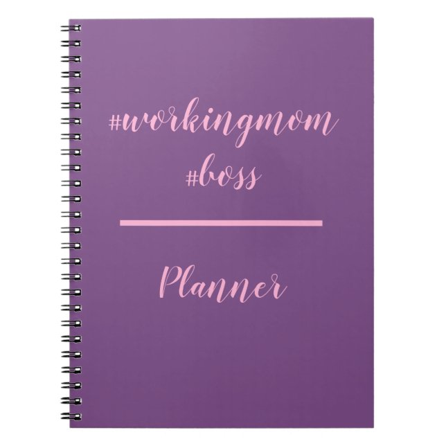 Cuaderno Planificador de Workingmom Boss Hashtag (Frente)
