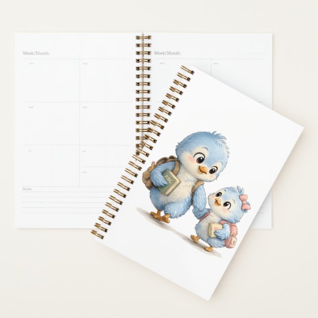 Cuaderno Planificador Diario Blue Bird (Demostración)