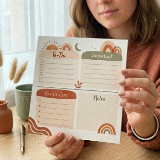 Cuaderno Planificador Diario Boho – Por Hacer, Imp