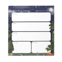 Cuaderno Planificador Diario - diseño Bosque Noctu