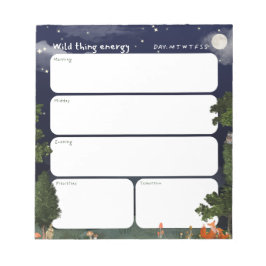 Cuaderno Planificador Diario - diseño Bosque Noctu