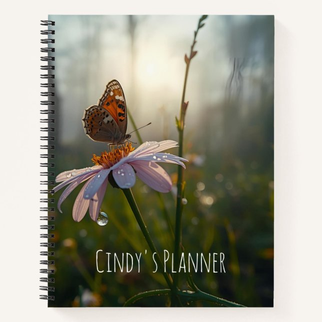 Cuaderno Planificador/Diario Mariposa Personalizable (Anverso)