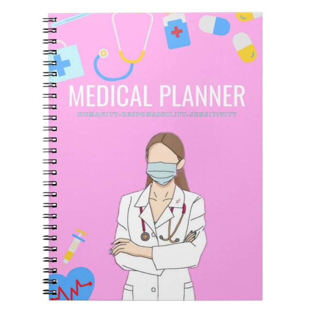 Cuaderno Planificador médico | Planner diario l (Frente)