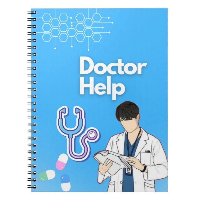 Cuaderno Planificador médico | Portátil de planificación di (Frente)