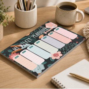 Cuaderno Planificador Mensual Floral de Jardín 4