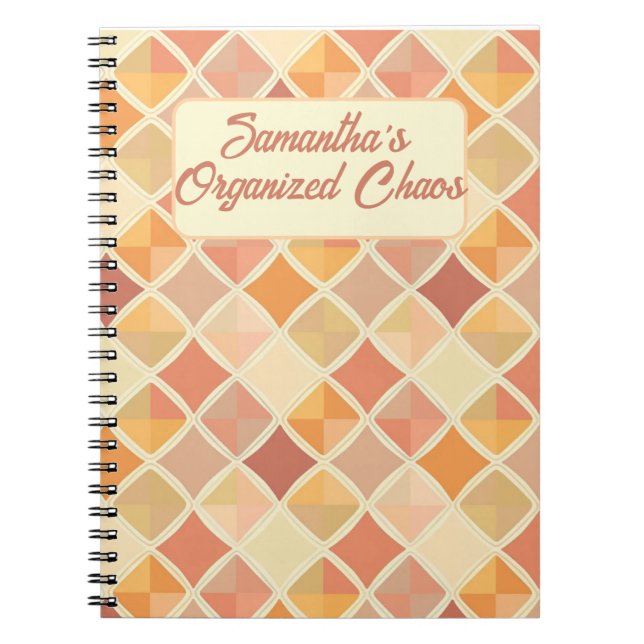 Cuaderno Planificador Pastel Personalizado - Mi Caos Organi (Frente)