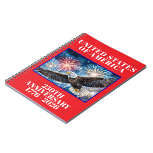 Cuaderno Planificador Patriótico del 250 Aniversario de EE.