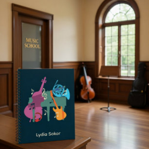 Cuaderno Planificador Personalizado con Tema Musical