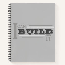 Cuaderno Planificador Puedo Construirlo (Gris)/