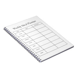 Cuaderno Planificador Semanal de Comidas