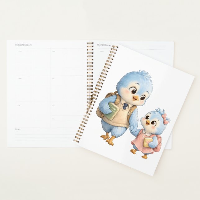 Cuaderno Planificador Semanal Pájaro Adorable (Demostración)