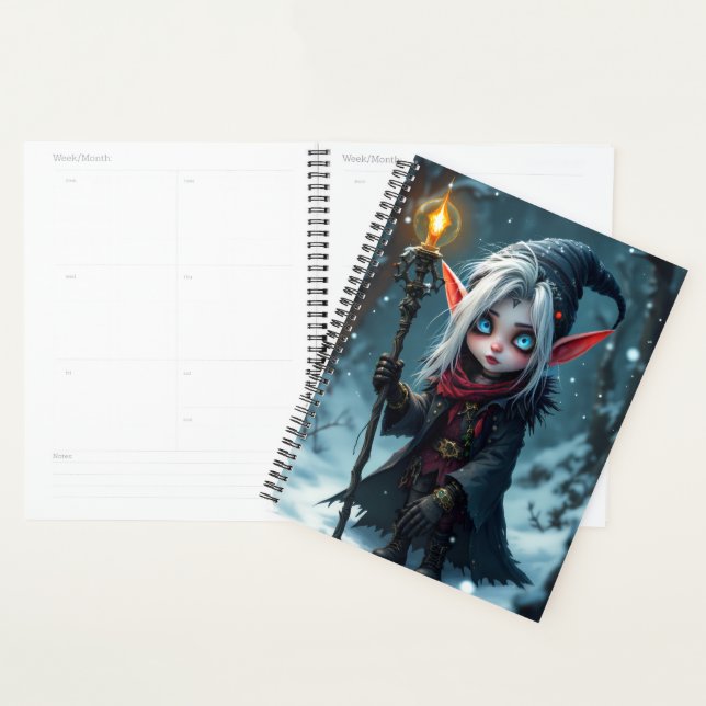 Cuaderno Planificador Spiral Hermana Lil Elfie (Demostración)