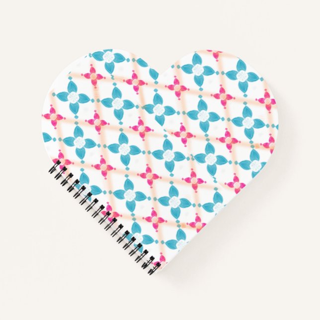 Cuaderno Planner clásico con patrones de color/ (Anverso)