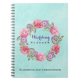 Cuaderno Planner de casamiento floral