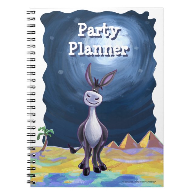 Cuaderno Planner de Fiesta de burro (Frente)