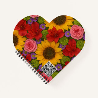 Cuaderno Planner de girasol y Rosa