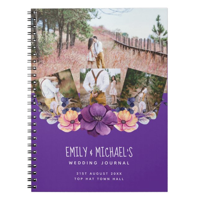 Cuaderno Planner de libro de invitado de Boda DuskTillDawn (Frente)