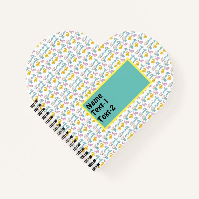 Cuaderno Plano de diseño de conejo (Anverso)