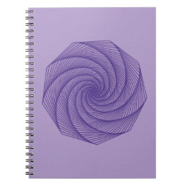 Cuaderno plano geométrico Violet