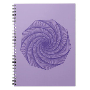 Cuaderno plano geométrico Violet