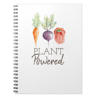 Cuaderno Planta alimentada| Vegetales sanos| Color de agua