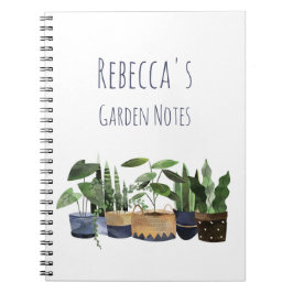 Cuaderno Planta de cacerolas y jardín de cactus personaliza