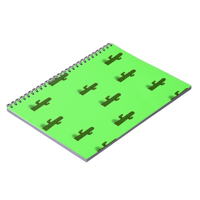 Cuaderno Planta de cactus en verde claro (Lado Izquierdo)