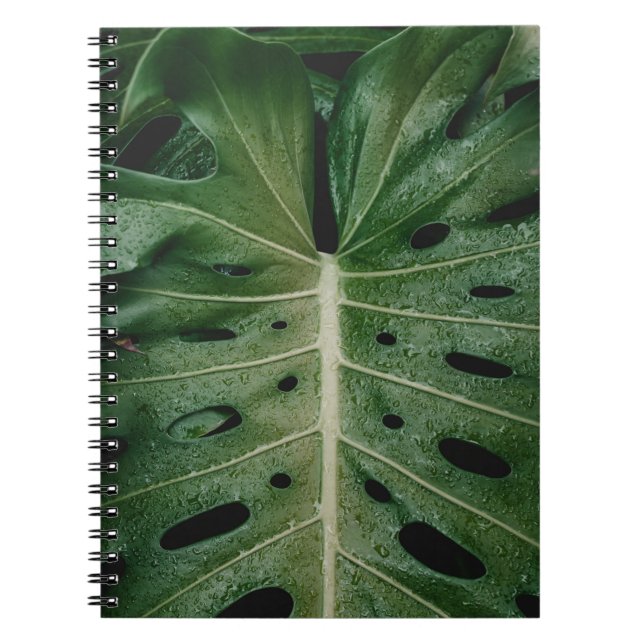 Cuaderno Planta de hoja verde (Frente)