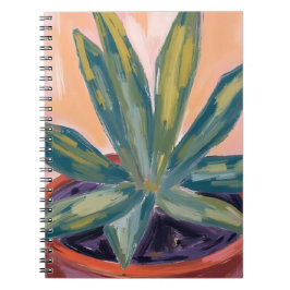 Cuaderno Planta de interior en maceta Botánica moderna Acua