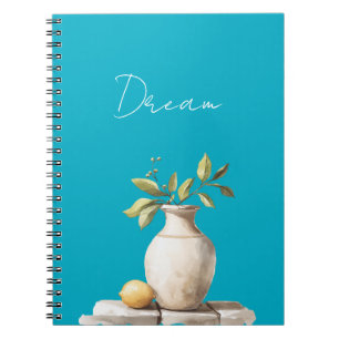 Cuaderno Planta de limón siciliana Aqua Blue Dream