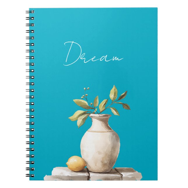Cuaderno Planta de limón siciliana Aqua Blue Dream (Frente)