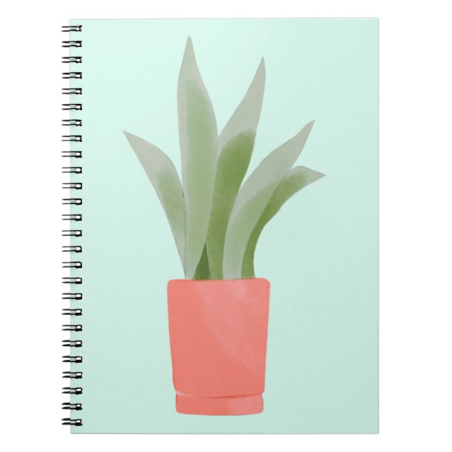 Cuaderno Planta de serpientes - florecimiento donde te plan (Frente)