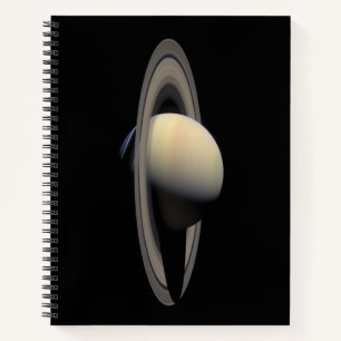Cuaderno Planta gigante de gas Saturno iluminado por Cassin