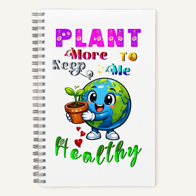 Cuaderno Planta Más Para Mantener Me Saludable (Anverso)