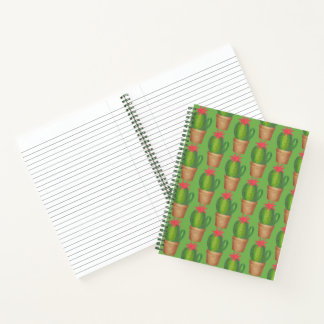 Cuaderno Planta Potente de Flor de Cactus Green
