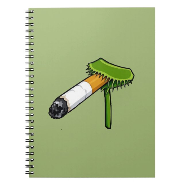 Cuaderno Planta Venus Flytrap Con Cigarro (Frente)