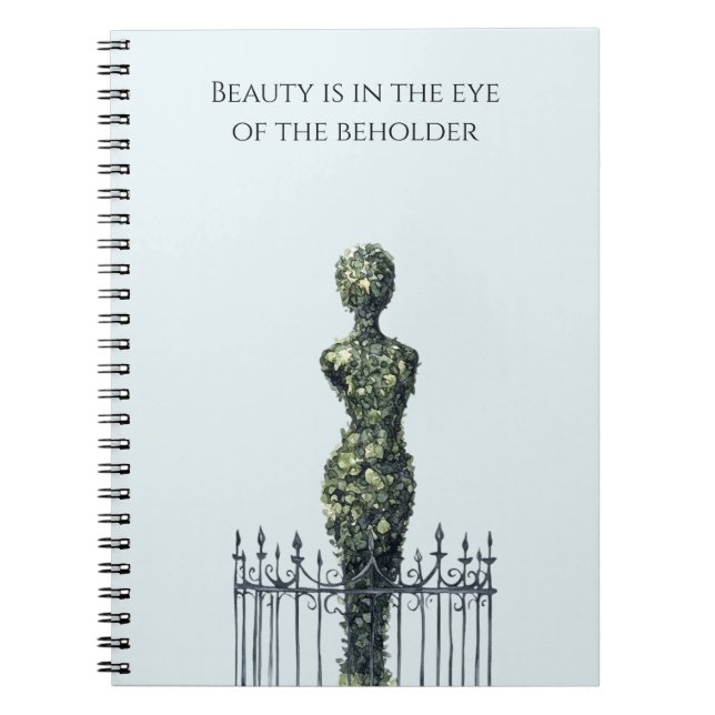 Cuaderno Planta verde con forma femenina (Frente)