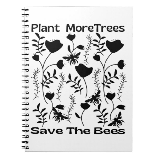 Cuaderno Plantar Más Árboles Salvar A Las Abejas (Frente)