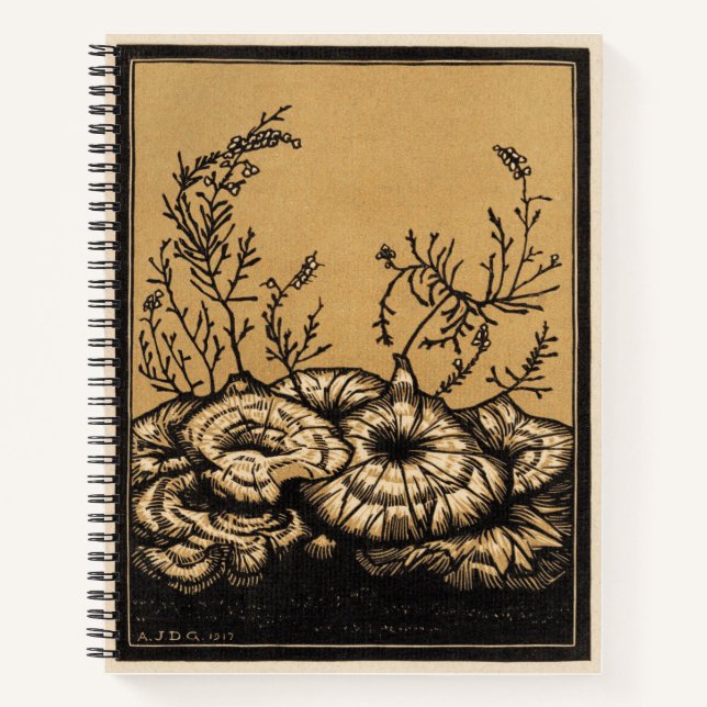 Cuaderno Plantas blosóficas de arte botánico (Anverso)