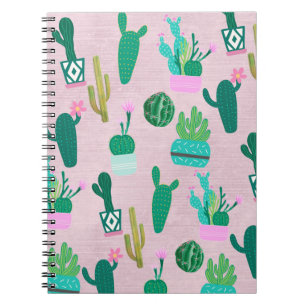 Cuaderno Plantas de Cactus Cactáceas del Suroeste Rústico R