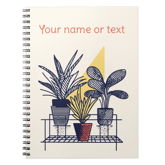 Cuaderno Plantas de Ilustracion botánico (Frente)
