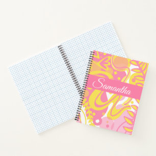 Cuaderno Plantas De Swirl Amarillas
