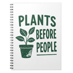 Cuaderno Plantas Divertidas Antes que las Personas Arte de