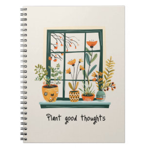 Cuaderno Plantas en Macetas Salud Mental Positividad